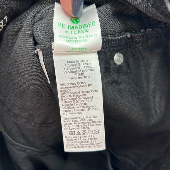 J. Crew Women's 96 Kick Out Jeans - Black Wash - 24P - New with tags - Picture 5 of 7